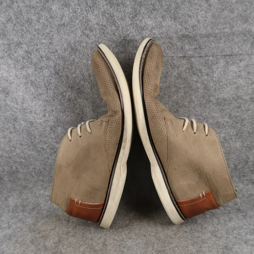 Madden Shoes Mens 9.5 Chukka Derby Boot Casual Devlyn Lace Up Brown Classic